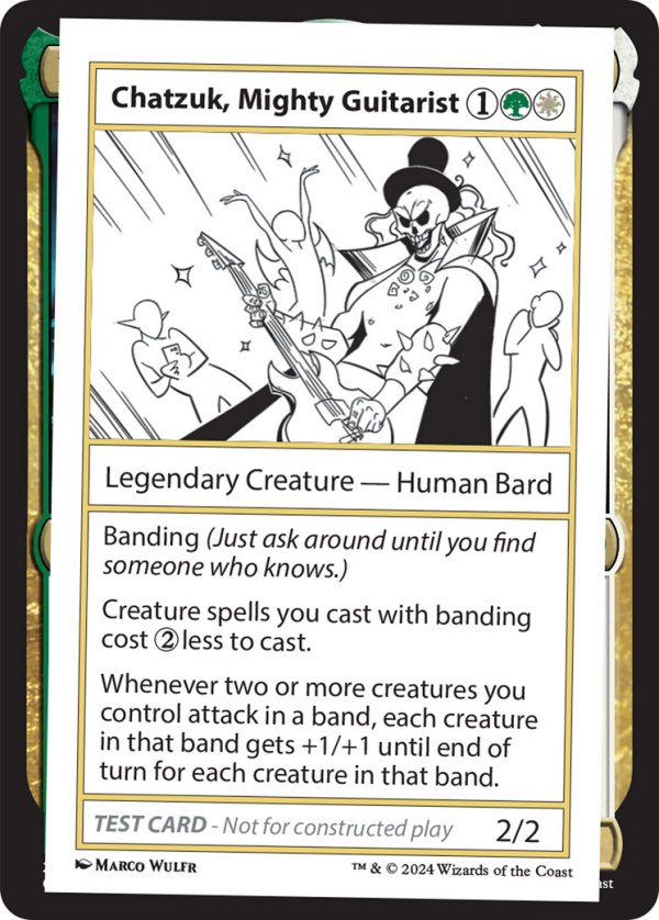 Chatzuk, Mighty Guitarist [Mystery Booster 2 Playtest Cards] For Discount