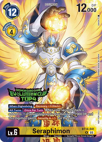 Seraphimon [BT14-041] (2024 Evolution Cup Top 4) [Blast Ace] Online