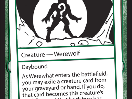 Werewhat [Mystery Booster 2 Playtest Cards] Sale