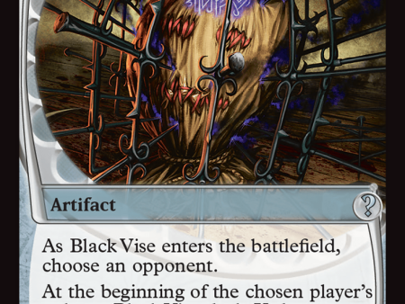 Black Vise (Future Sight) [Mystery Booster 2] Cheap