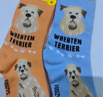 Wheaten Terrier Socks Foozys Unisex Crew Online Sale