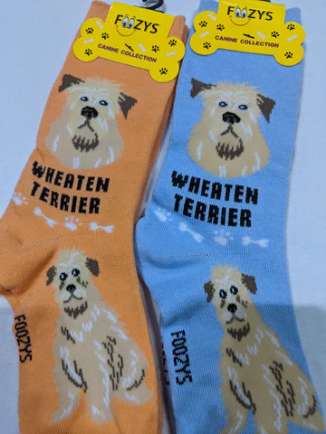 Wheaten Terrier Socks Foozys Unisex Crew Online Sale