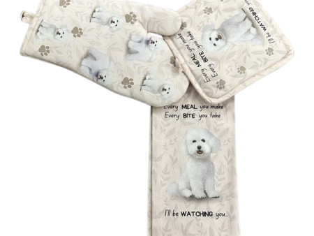 Pet Oven Mitt Set Bichon Frise For Sale