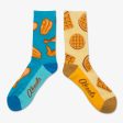 Aksels Chicken and Waffles Split Pair Socks One Size Fits Most Hot on Sale