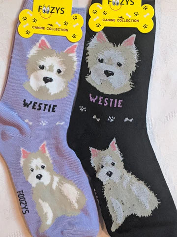 Westie Socks Foozys Unisex Crew For Sale