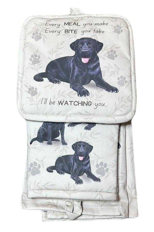 Pet Oven Mitt Set Black Labrador Online Hot Sale