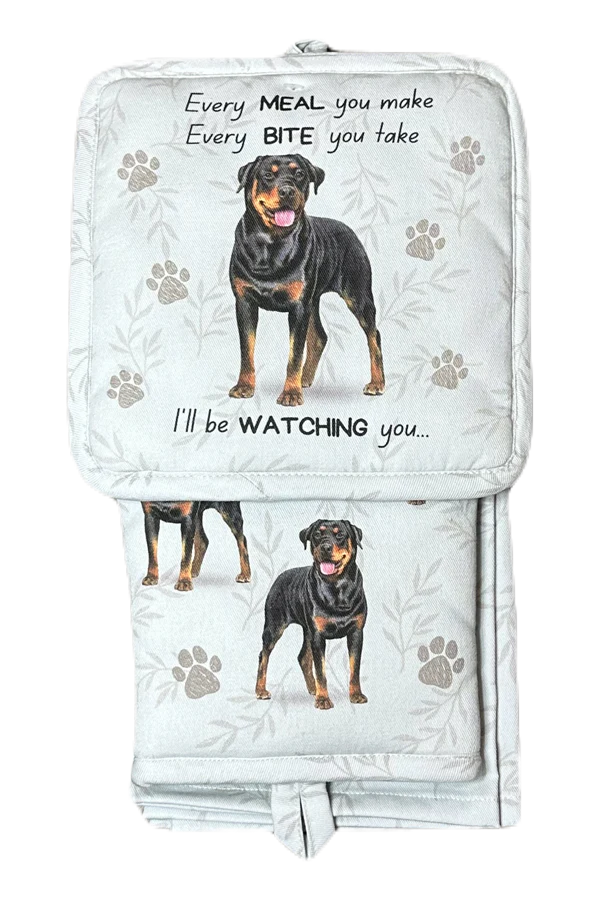 Pet Oven Mitt Set Rottweiler Fashion