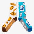 Aksels Milk and Cookies Split Pair Socks One Size Fits Most Cheap