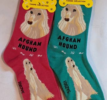 Afghan Hound Socks Foozys Unisex Crew For Discount