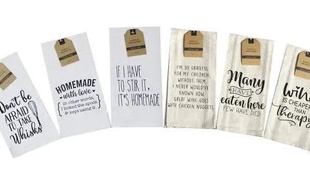 Witty and Punny Quote Dish Towel Supply