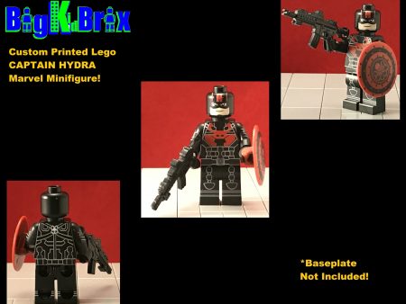 Captain Hydra Custom Printed & inspired Marvel Lego Minifigure. on Sale