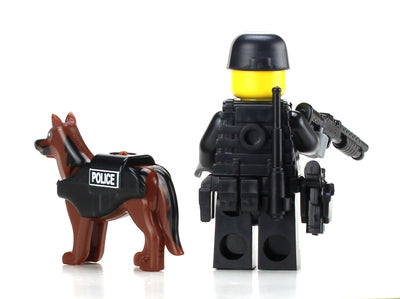 SWAT Police Officer K9 Unit Custom Minifigure Discount