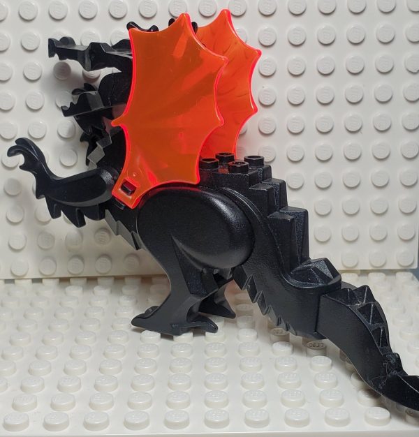 LEGO® Classic Dragon, Black w Trans-Neon Orange Wings, 6129c04 Online now