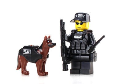 SWAT Police Officer K9 Unit Custom Minifigure Discount