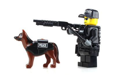 SWAT Police Officer K9 Unit Custom Minifigure Discount