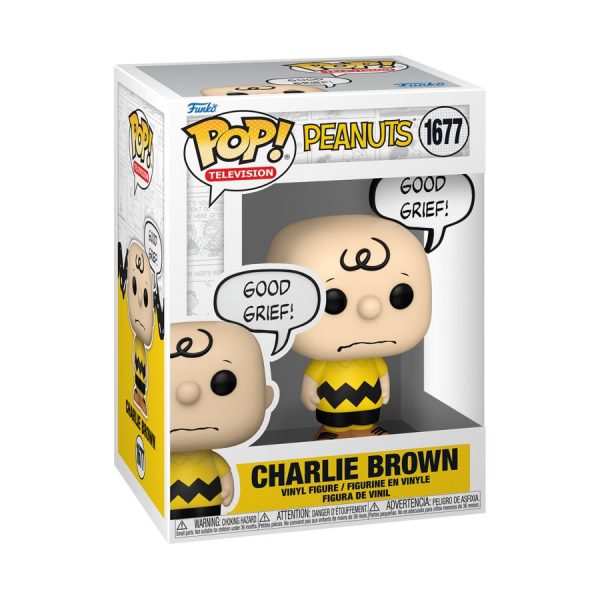 Peanuts - Charlie Brown  Good Grief  Pop! Vinyl 1677 Hot on Sale