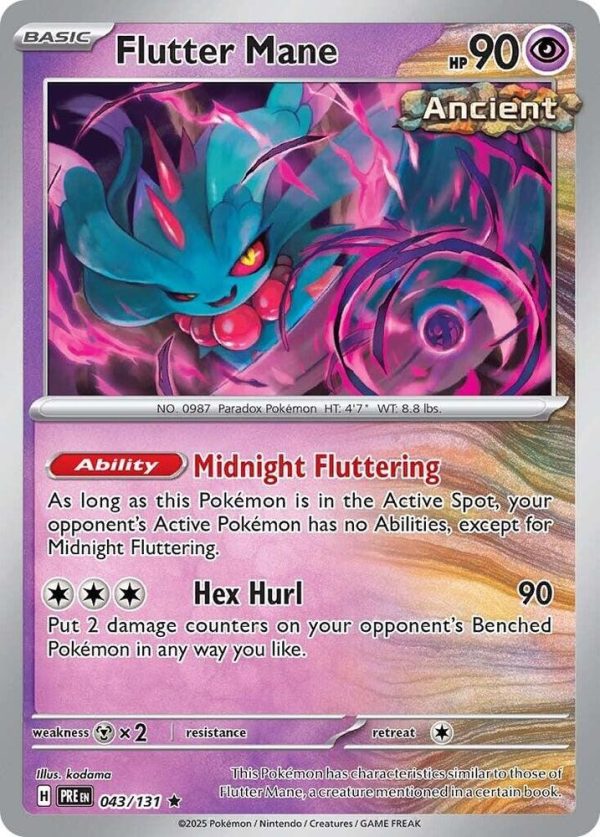 Flutter Mane (043 131) [Scarlet & Violet: Prismatic Evolutions] For Cheap