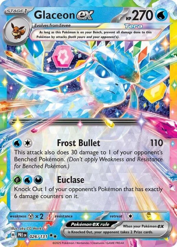 Glaceon ex (026 131) [Scarlet & Violet: Prismatic Evolutions] on Sale